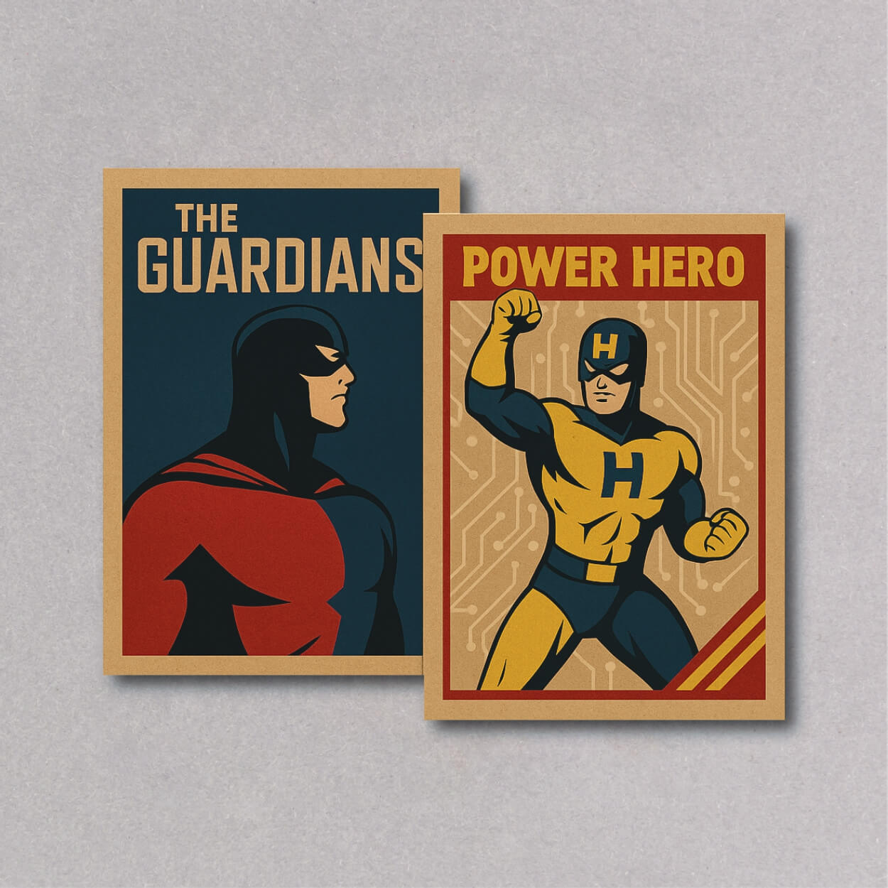 Brown Kraft Trading Cards