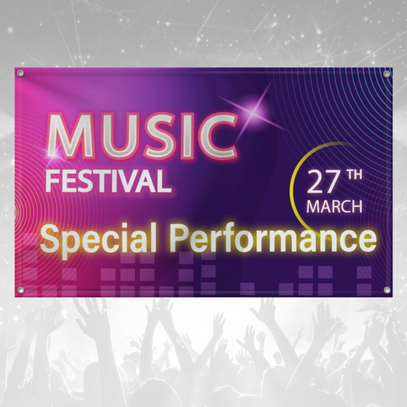 Custom Single‑Sided Blockout Banner