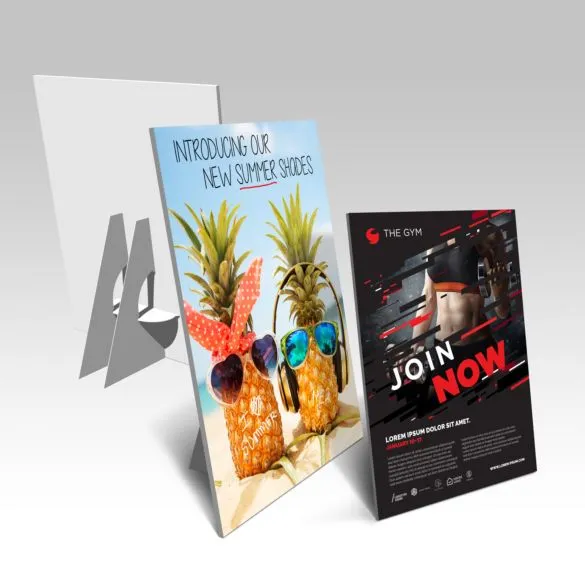 Custom White PVC Counter Cards